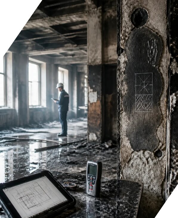 Обследование зданий после пожара в Ноябрьске от 15195 р. | ЭкспертизаРоссия
